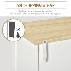 Storage Cabinet with Doors, Cupboard Organization with 2 Adjustable Shelves, Storage Solution for Living Room, Bathroom