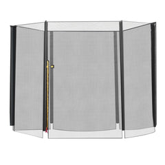 8FT Round Trampoline Enclosure Net Outdoor Bounce Safety Net Replacement for 6 Poles Black