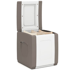 Outdoor Deck Box with Lid for Packages and Garden-Beige
