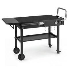 Outdoor Grill Cart, Foldable Grilling Table for Blackstone Griddle with 31” x 17” Tabletop