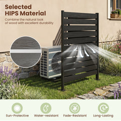 Outdoor Privacy Screen Fence for Backyard Pool Lawn-Black
