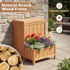 Package Delivery Box with Planter Box for Pool Accessories and Garden Tools