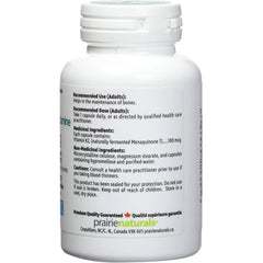 Prairie Naturals VITAMIN K2 MK7 100mcg, 60 VCaps
