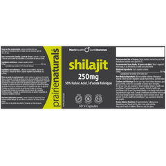 Prairie Naturals SHILAJIT 250mg, 60 VCaps