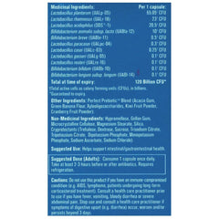 Progressive PERFECT PROBIOTIC 120 BILLION, 30 VCaps (Ultra Strength)