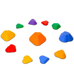 6PCs Non-Slip Stackable Kids Stepping Stones, Heart-Shaped