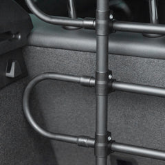 Adjustable Pet Car Barrier for SUVs, Vehicles, Vans, Back Seat Dog Fence Guard for Safety Car Travel, Black