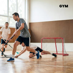 3' x 2' Mini Hockey Goal, Easy Setup Hockey Net with Metal Frame, Lightweight & Portable