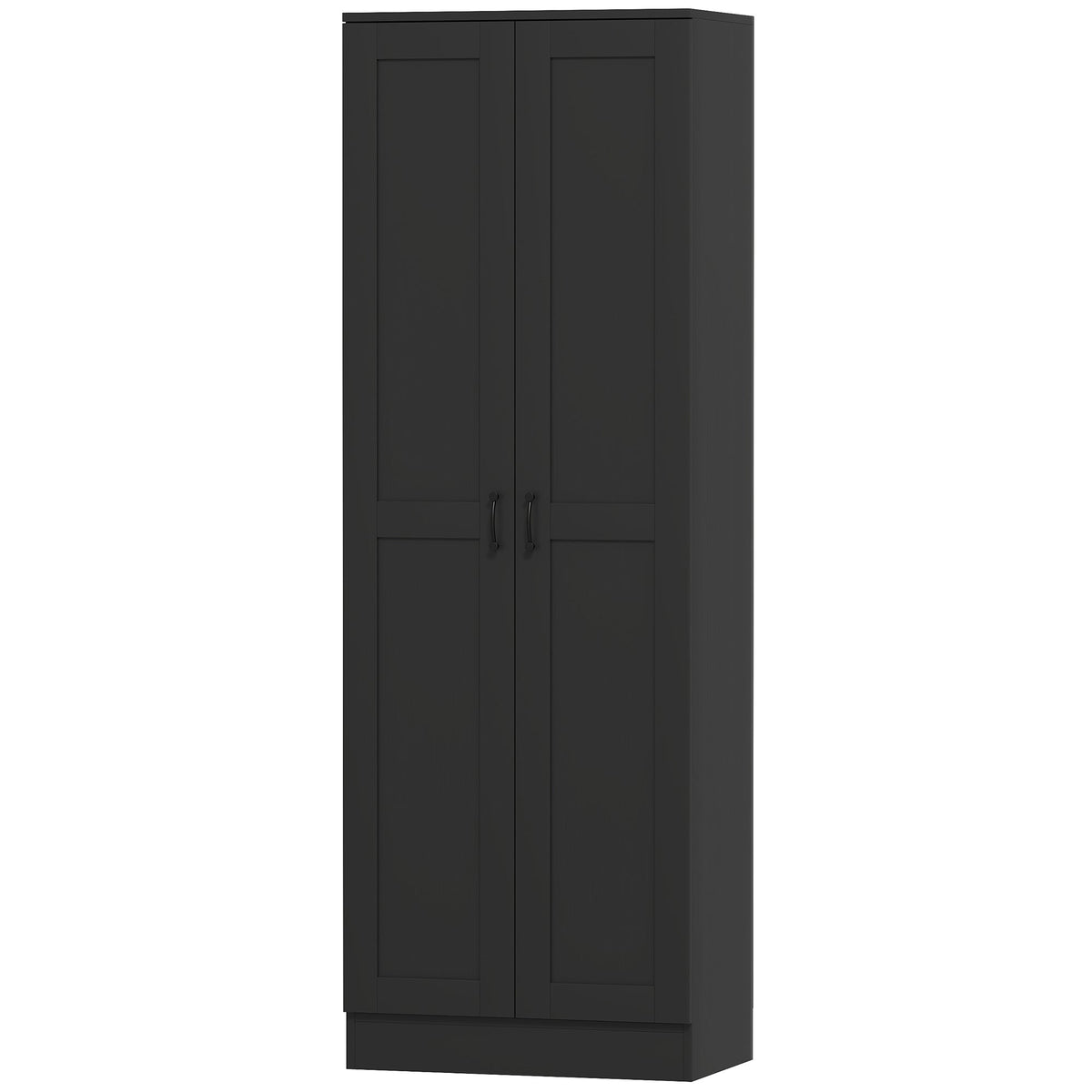 69" Tall Pantry Cabinet with Adjustable Shelves, Modern Kitchen Pantry Cabinet with Soft Close Doors, Black