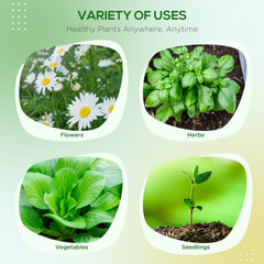 Rattan Raised Garden Boxes, Elevated Flower Beds with Storage Shelf for Herbs, Flowers, Vegetables, Brown