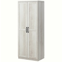 63" Kitchen Storage Cabinet, 5-tier Pantry Cabinet with Doors and Adjustable Shelves for Dining Room, Black