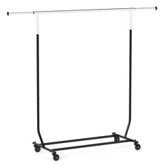 Rolling Clothes Rack Extendable Garment Stand for Hanging Clothes