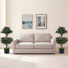 Set of 2 Faux Bush Plant with 41 Blossoms for Home