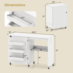 Sewing Machine and Table Set with Charging Station Folding Craft Desk and Beginner Sewing Machine