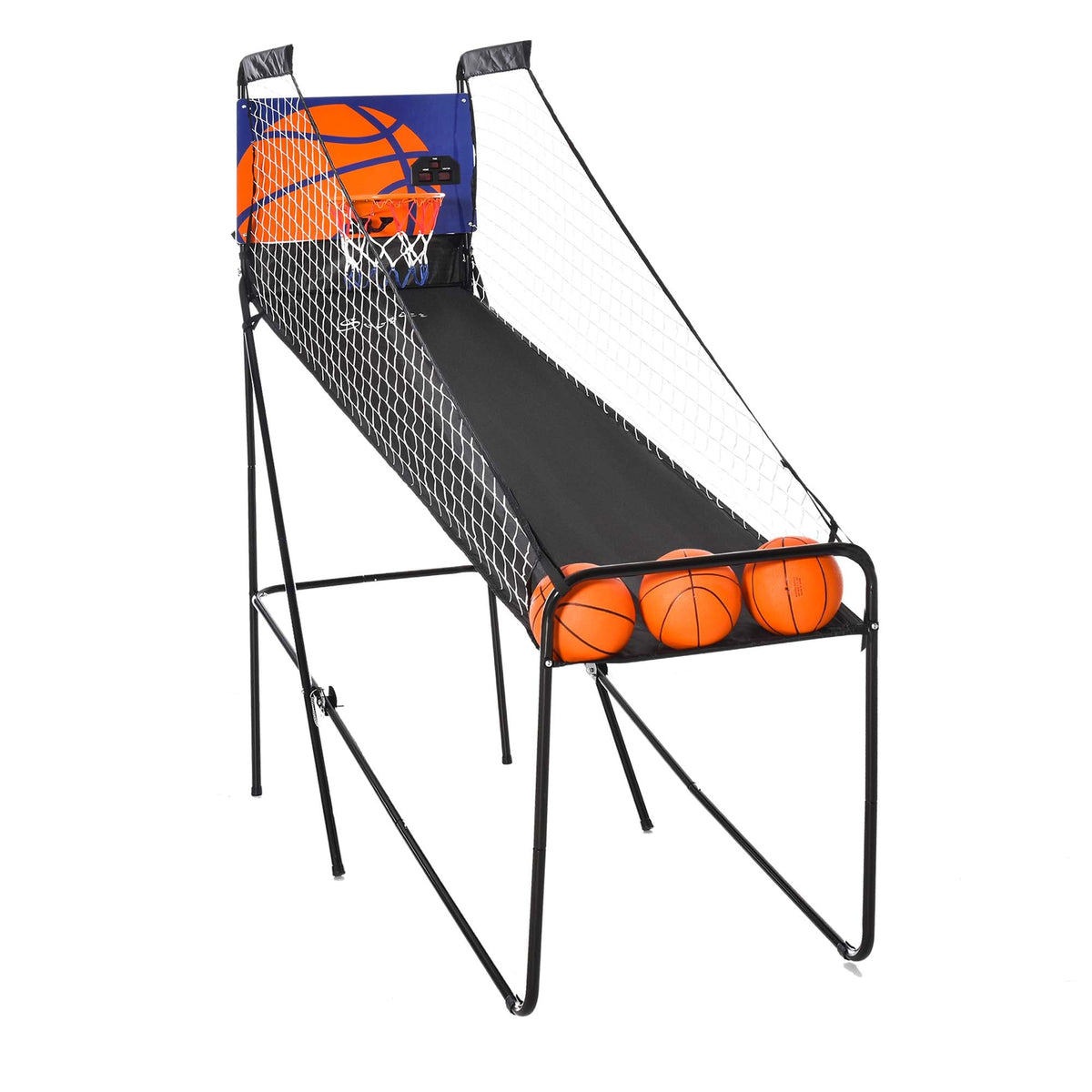 Basketball Hoop Arcade Game with Electronic Score Board for 1 to 2 Players, Black