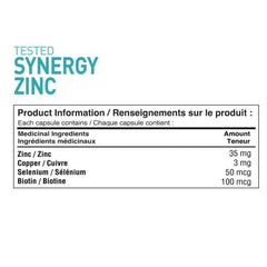 Tested Nutrition SYNERGY ZINC, 90 VCaps