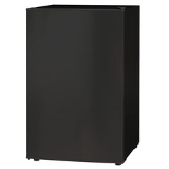 4.5 Cu Ft Mini Fridge with Freezer, Wheels, Single Door Refrigerator, Adjustable Thermostat, Reversible Door, Black