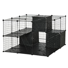 56 Panels Pet Playpen Small Animal Cage for Rabbit