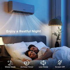 UltrEco 24,000 BTU 3 Zone Mini Split Heat Pump, 23 SEER2, Wifi, 7K + 12K + 12K