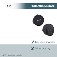 24-Chain Portable Practice Basket for Disc Golf Target Stand Easy Assembly & Lightweight Basket w/ Carry Bag Navy Blue