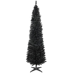 6 FT Christmas Tree Classic Tree Holiday Indoor Decoration, with Stable Plastic Base, White