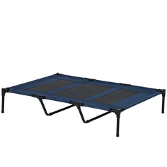 Elevated Dog Bed, Raised Dog Cot for XL Sized Dogs, Indoor & Outdoor, 48" x 36" x 9", Coffee