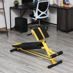 Adjustable Weight Bench Roman Chair Exercise Training Multi-Functional Hyper Extension Bench Dumbbell Bench Ab Sit up Decline Flat Black and Red