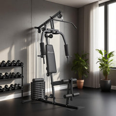 Home Gym Equipment, Multifunction Workout Machine with 99lbs Weight Stack for Back, Chest, Arm, Legs, and Full Body Workout