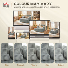 Sofa Bed, Sleeper Chair Bed with Pillow, Single, Grey