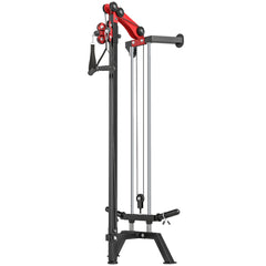 Wall Mount Cable Station, 16 Positions Adjustable Pulley Machine, Cable Crossover Machine with Handle Bar