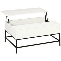 Lift Top Coffee Table with Hidden Storage Compartment Lift Tabletop Center Table for Living Room, Rustic Brown
