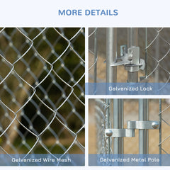 172.2 Sq. Ft. Dog Playpen Outdoor with Galvanized Steel Frame, for Small and Medium Dogs, 13' L x 13' W x 5.9' H