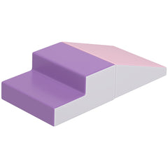 2-Piece Climb and Crawl Activity Soft Play Set, Secure Foam Blocks Playset for Toddler Preschooler Babies Indoor, Activity Structure Play Equipment, Multi-colour
