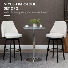 Extra Tall Bar Stools Set of 2, Modern 360° Swivel Barstools, Dining Room Chairs with Steel Legs Footrest, Charcoal Grey