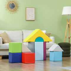 11 Piece Soft Play Blocks Kids Climb and Crawl Gym Toy Foam Building Light Colour