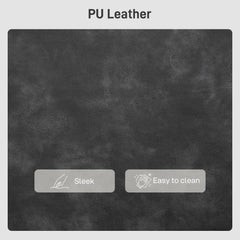 55" Loveseat Sofa, Small 2 Seater Couch with Solid Wood Legs, Modern PU Leather Upholstered Sofa for Small Spaces, Brown