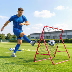 Soccer Rebounder Net, 3.5 x 3ft Easy Setup Bounce Back Net with 5 Adjustable Angles