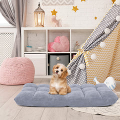 Adjustable 14-position Cushioned Floor Chair-Gray