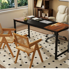 All-in-One Home Office Furniture Bundle – Ergonomic Chair, Spacious Desk, Multi-Drawer Cart, Bookshelf & Accent Chairs