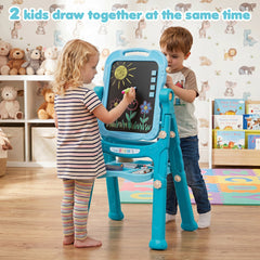 Art Easel for Kids with Adjustable Height-Green