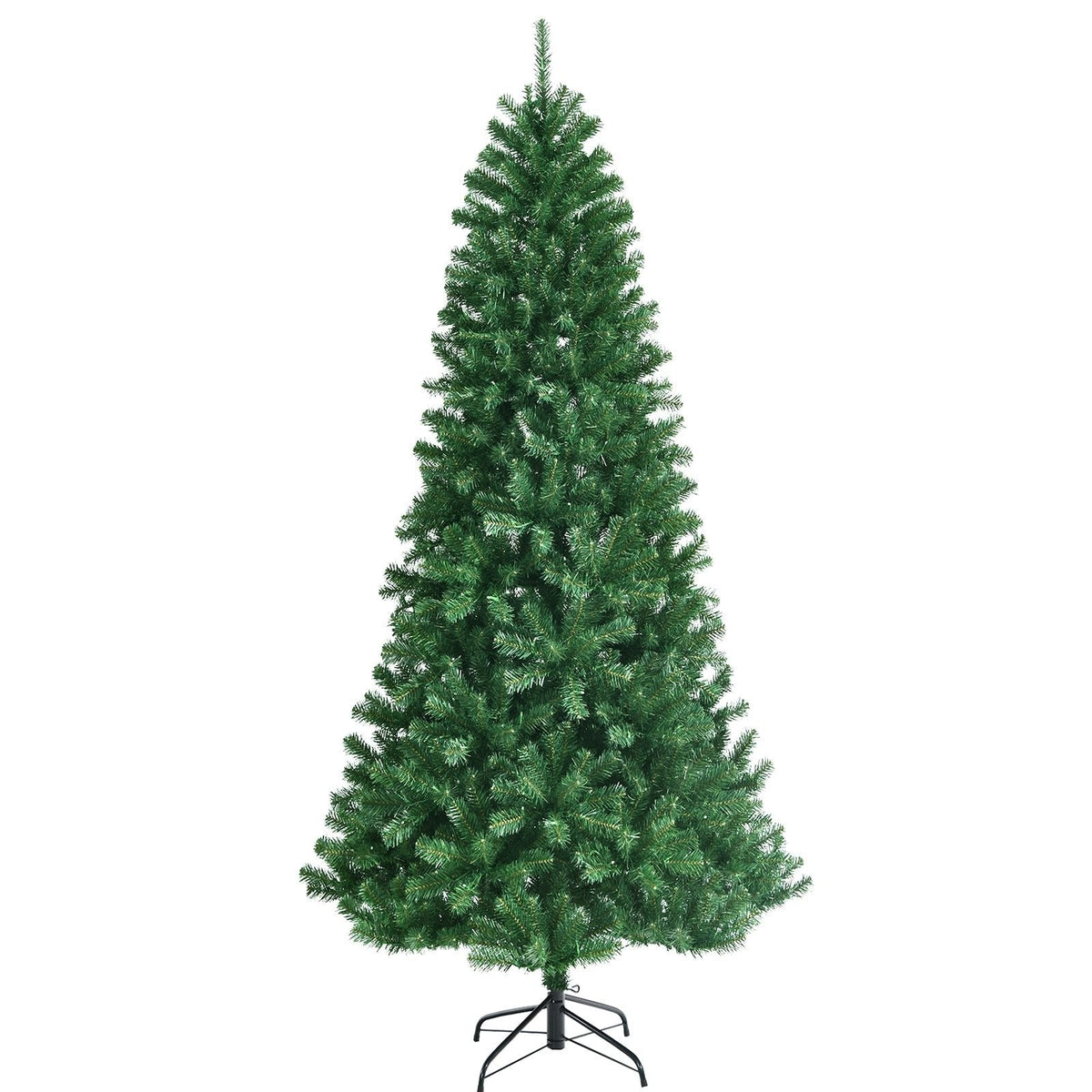 8 FT Pre-Lit Christmas Tree with Remote, Colour Changing LEDs, 4 Colours and 9 Lighting Modes