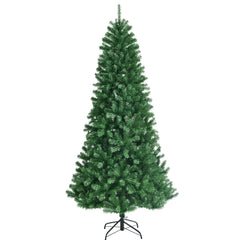 8 FT Pre-Lit Christmas Tree with Remote, Colour Changing LEDs, 4 Colours and 9 Lighting Modes