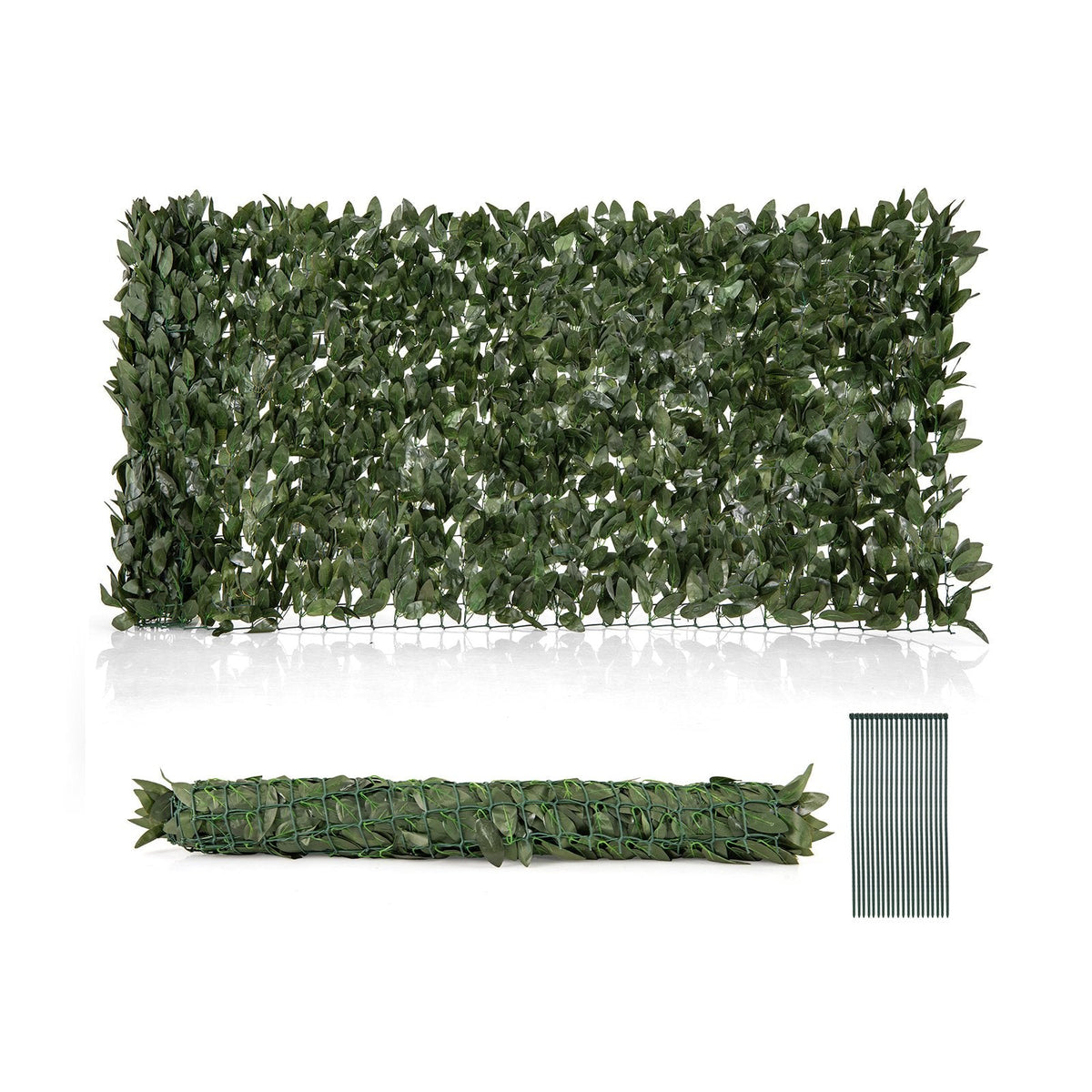 Artificial Lily Leaf Privacy Fence for Garden Yard Balcony Deck