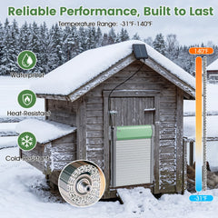 Automatic Chicken Coop Door with Remote Control and Light Sensor Timer