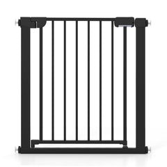 Baby Gate for Stairs Pressure Mounted Auto-Close Door Gate-Black