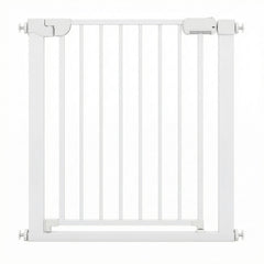 Baby Gate for Stairs Pressure Mounted Auto-Close Door Gate-White