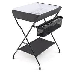 Baby Storage Folding Diaper Changing Table-Black