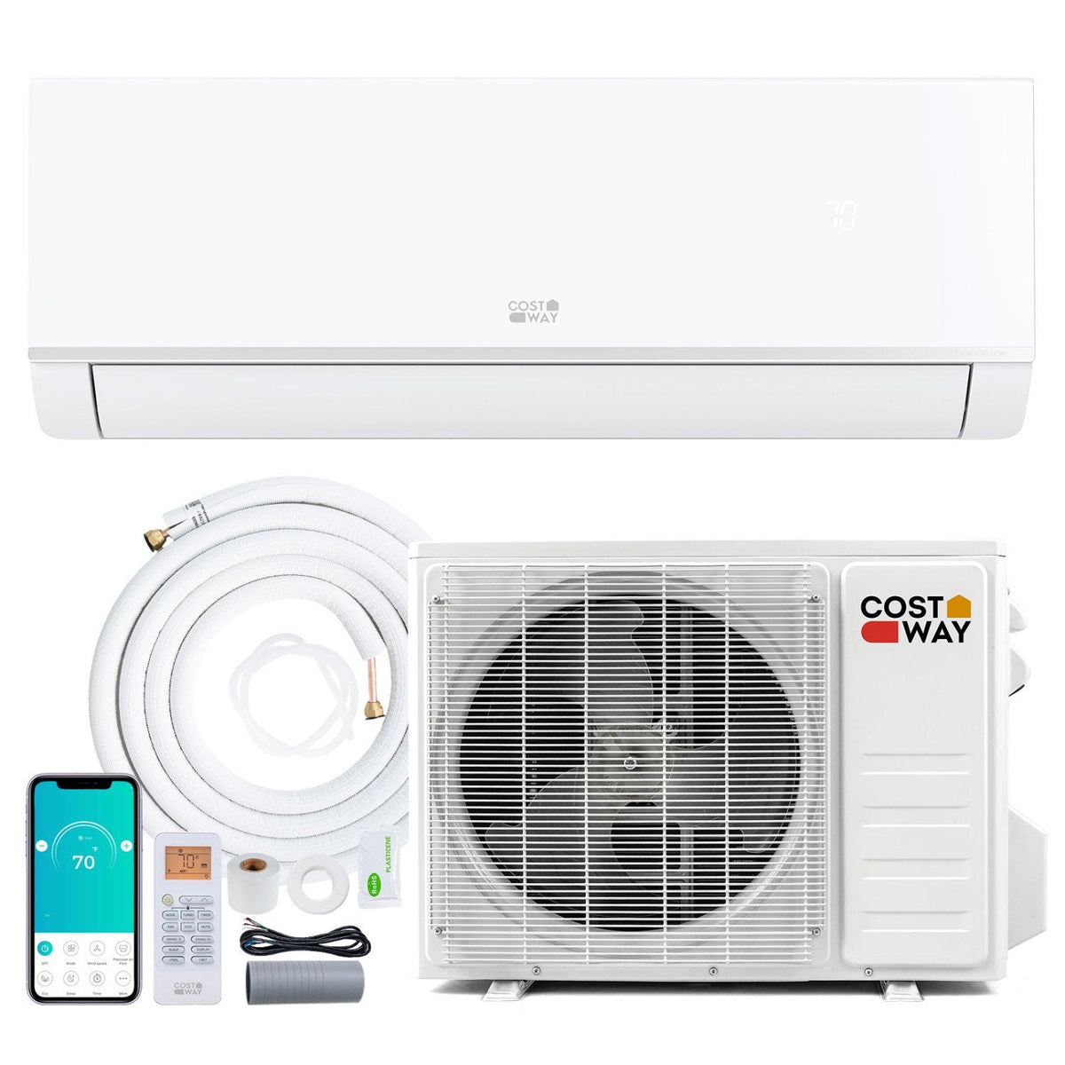 Blast Pro Series 24000 BTU 20 SEER2 208-230V Wifi Enabled Mini Split Air Conditioner and Heater
