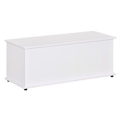 39.5" Storage Chest with 2 Safety Hinges, Storage Box Organizer with Flip-Top Lid, Entryway Storage Bench, Black