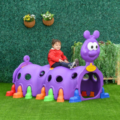 Caterpillar Design Tunnel for Kids to Crawl Through, for 3-6 Years, Multicolour